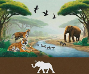 ELEPHANTA Corbett, Riverdale Forest Lodge, Mohan